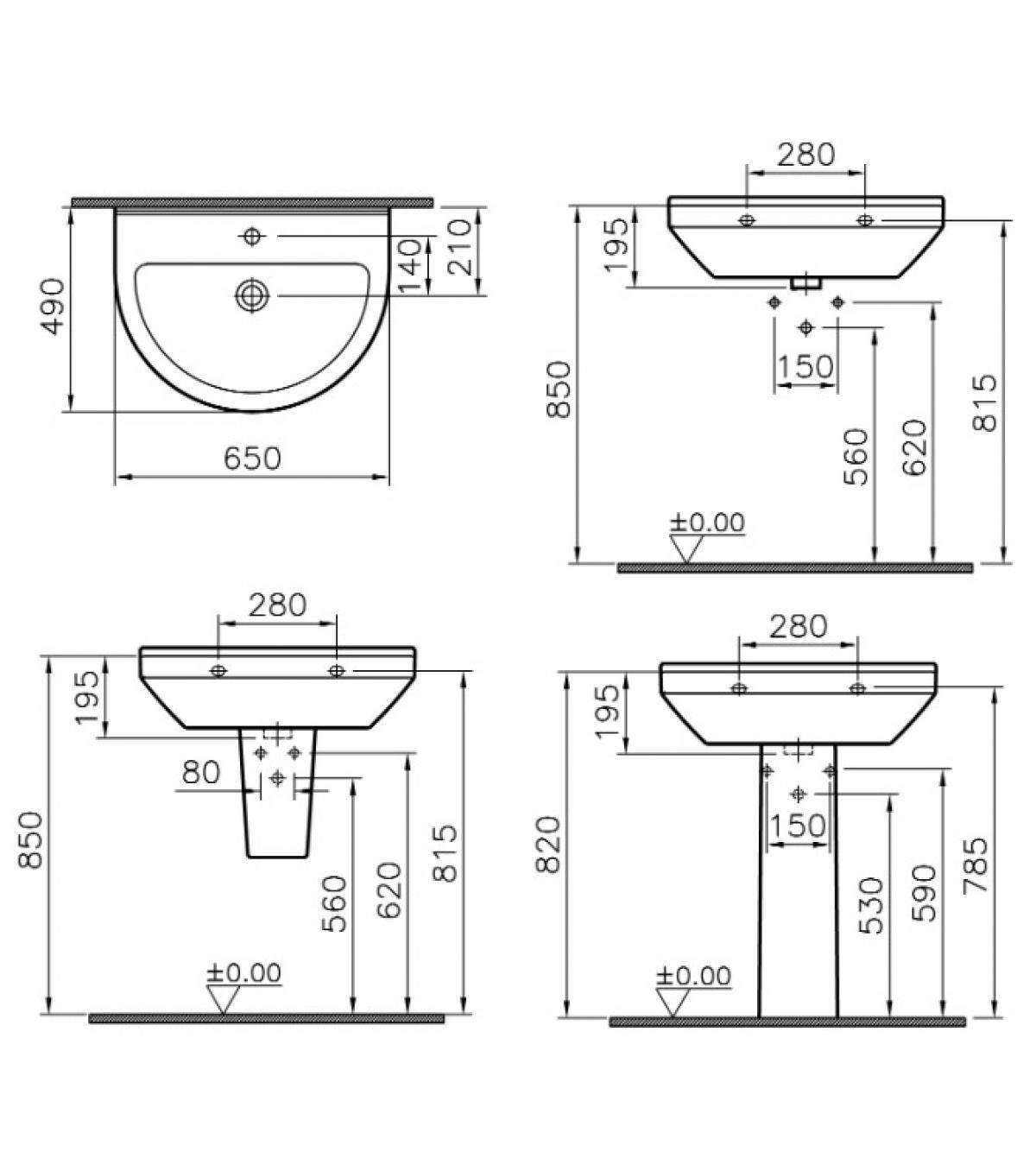 Как выбрать оптимальные размеры под раковину в ванную комнату