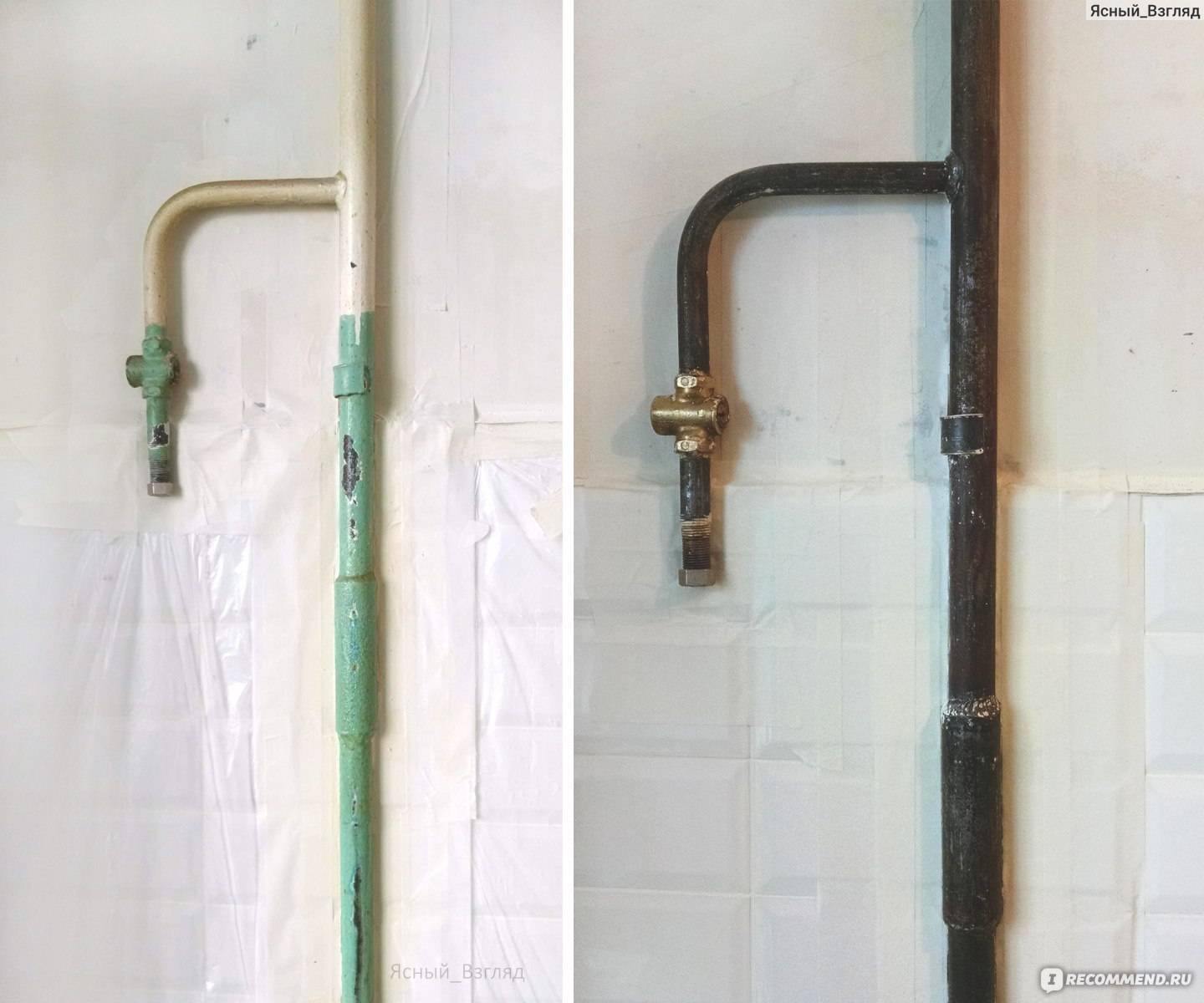 Краска для газовых труб: правила и нормы покраски внутри квартиры и на улице