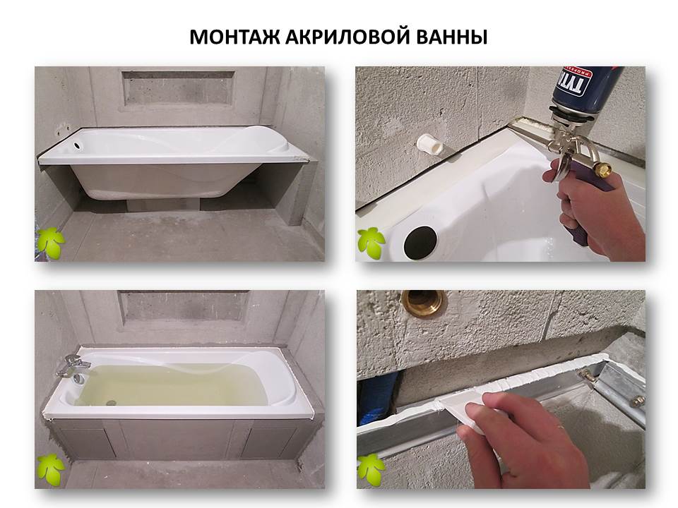 Как установить акриловую ванну: подготовка к установке ванны из акрила