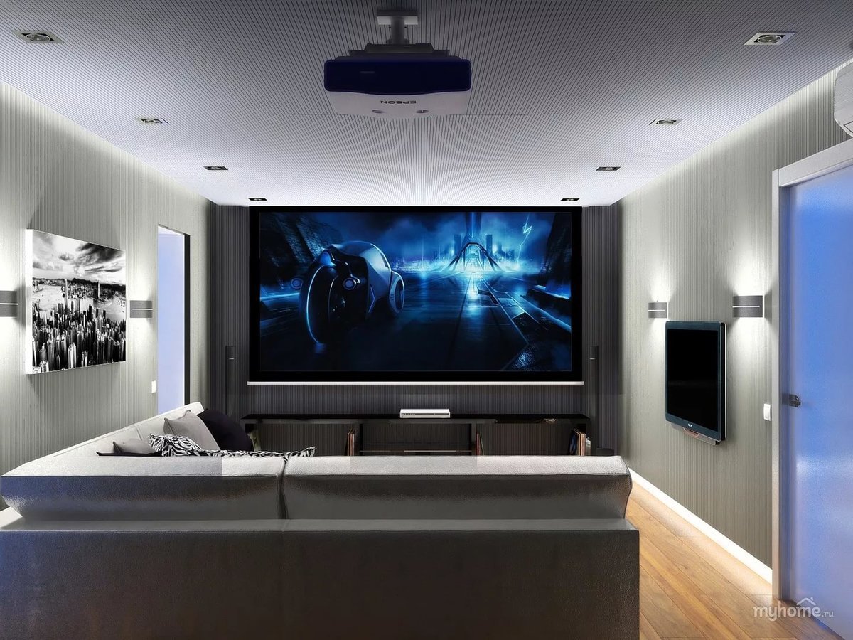 Телевизор в интерьере гостиной: примеры дизайна комнат (53 фото)
