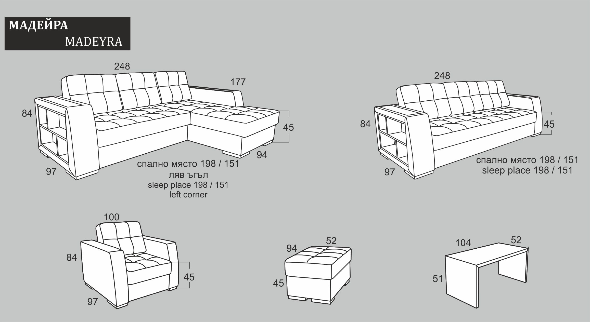 Как правильно определить угол дивана