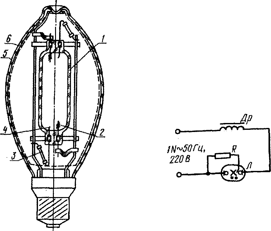 Лампа дрл: расшифровка, подключение через дроссель, светодиодные аналоги