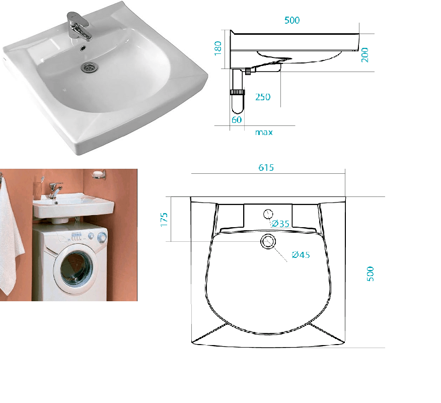 Раковина над стиральной машиной: инструкция по выбору и установке