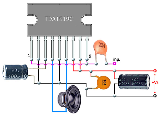 Tda6111q схема усилителя звука