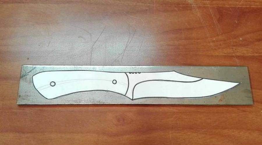 Чертежи ножей