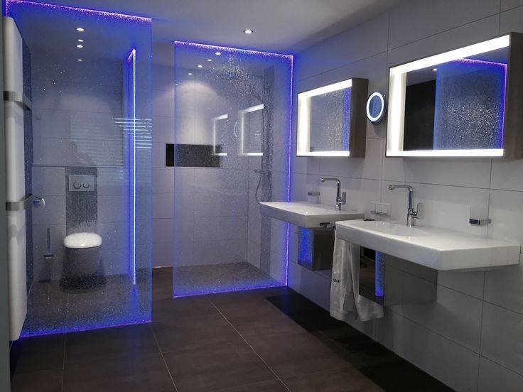 Подсветка в ванной комнате: как сделать светодиодную подсветку своими руками, фотообзор