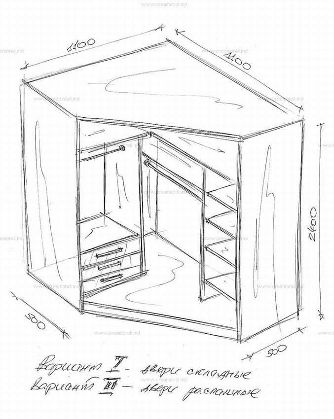 Как сделать угловой шкаф своими руками правильно: встроенный, на кухню, купе, в прихожую, на балкон, а также чертежи и инструкция переделки самому из прямого