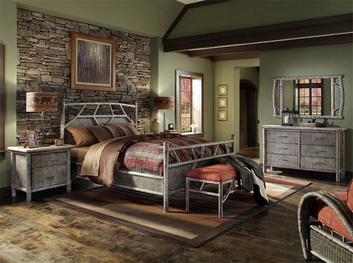 Спальня в стиле Кантри в квартире