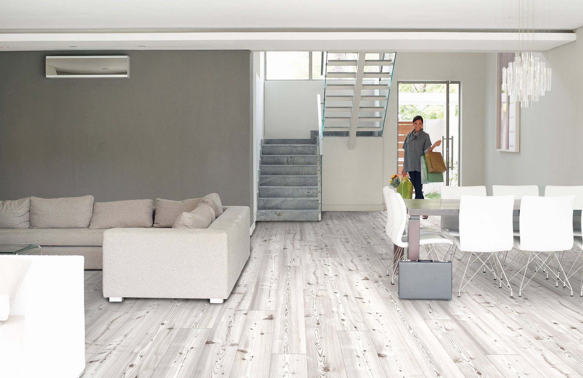 Серый ламинат в интерьере - отличное решение для оформления комнаты