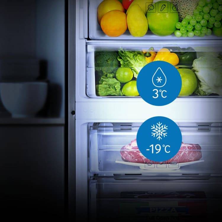 Оптимальная температура в холодильнике и морозильной камере для хранения продуктов