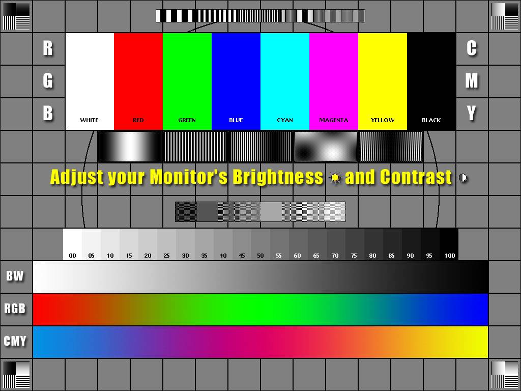 Таблица экрана телевизора. Экраны для тестирования цветности. Тестовая таблица для монитора. Настроечная таблица цветов.