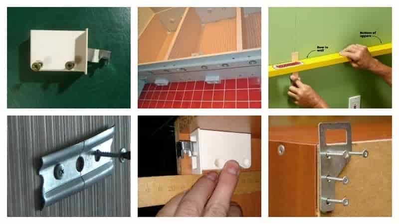 Как повесить кухонные шкафы на стену: способы креплений, монтаж
