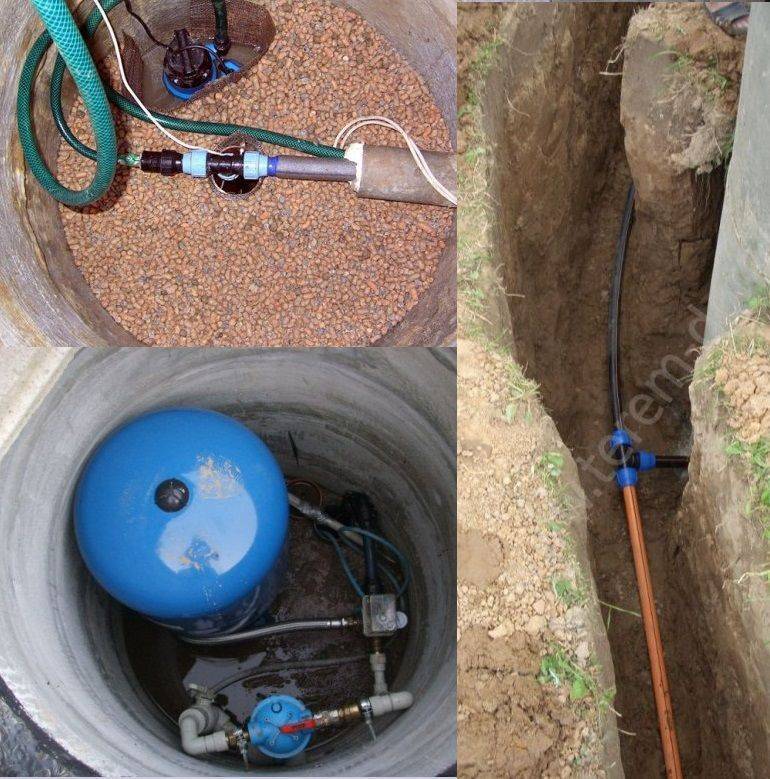 Подключение водопровода к частному дому