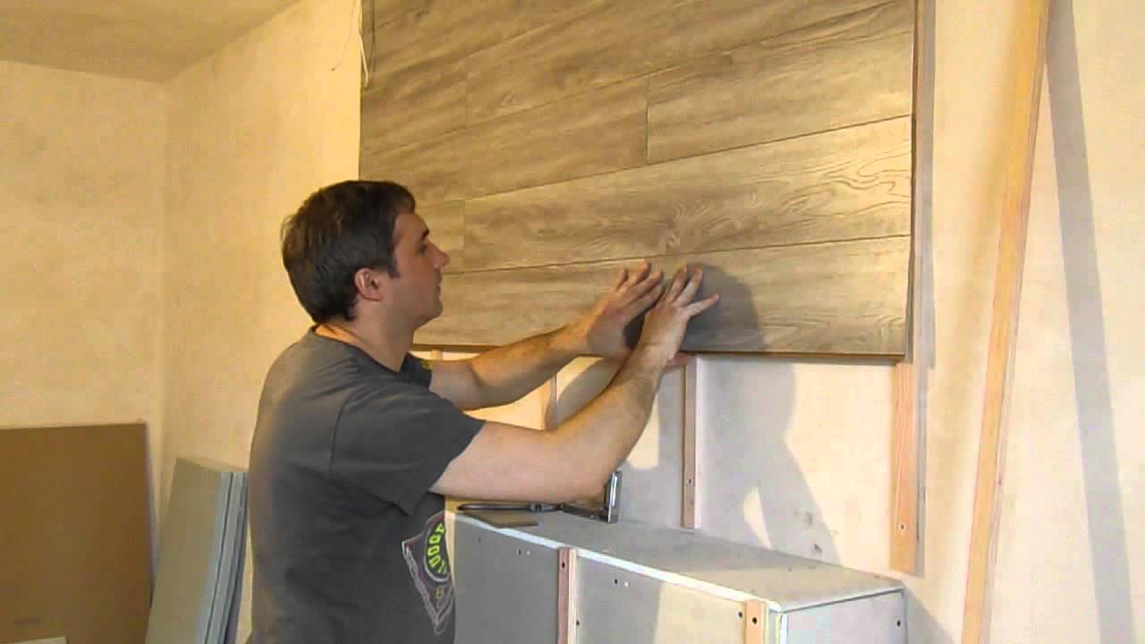 Ламинат на стену: способы крепления, отделка стен ламинатом, пошаговый процесс