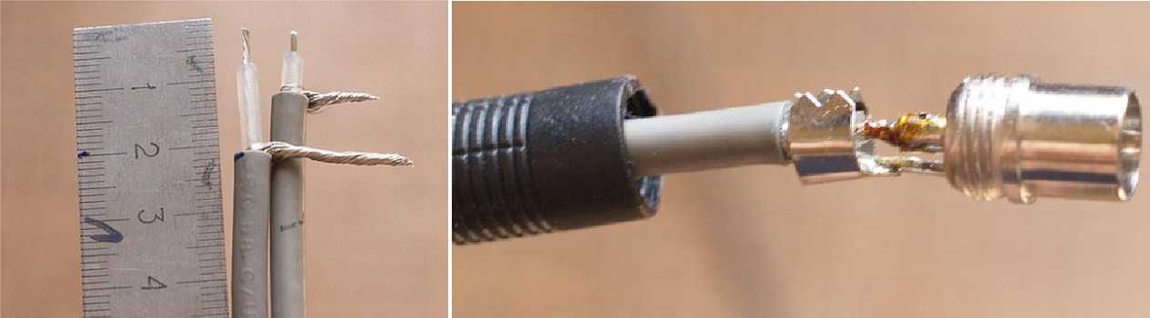 Как правильно подсоединить антенный кабель к штекеру