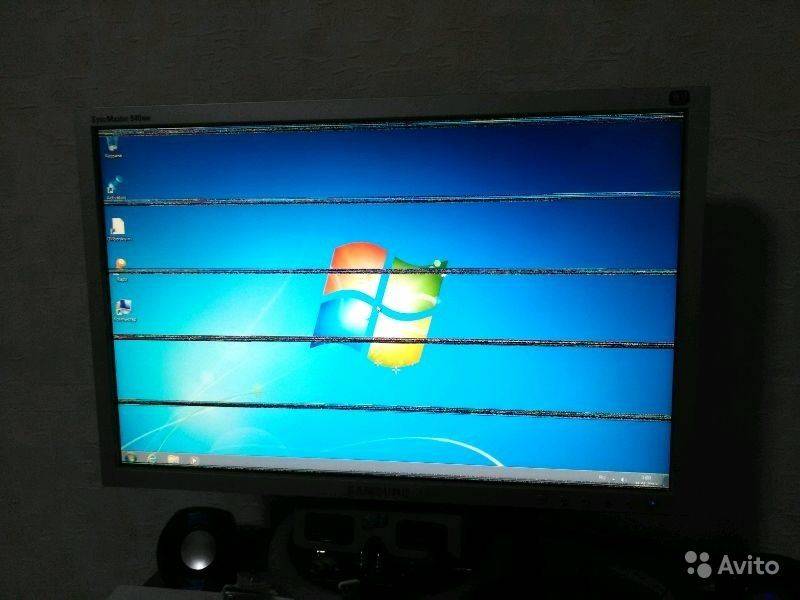 Сетка на экране монитора как убрать – черная полоса на рабочем столе справа