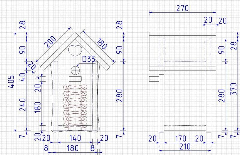 Дачный туалет своими руками: инструкция, чертежи с размерами и видео