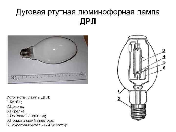 Технические характеристики лампы дрл и её светодиодных аналогов
