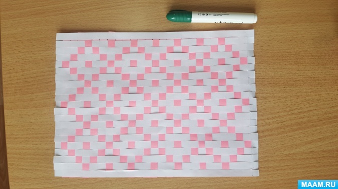 Как сделать коврик из цветной бумаги 2 класс технология
