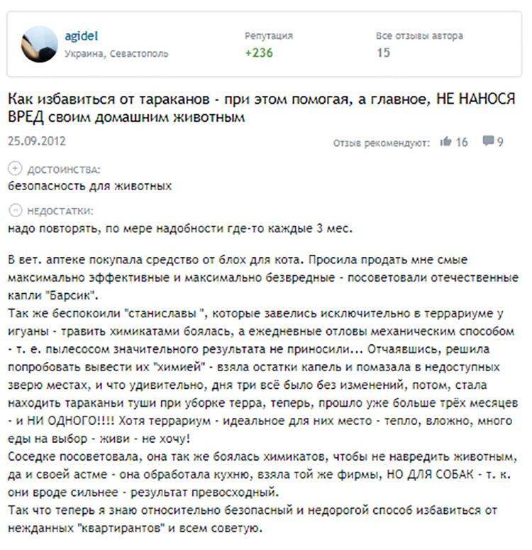 Борьба с  тараканами: народные средства и техника борьбы на supersadovnik.ru