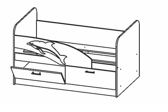 Кровать "дельфин": как собрать этот предмет мебели с ящиками, и характеристики, видео-инструкция